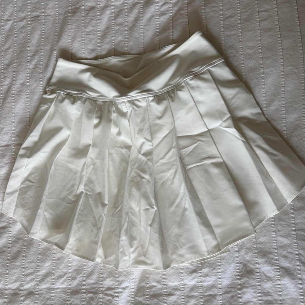 White Pleated Tennis Skirt